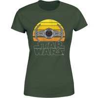 Star Wars Classic Sunset Tie Women's T-Shirt - Green - XXL von Star Wars Classic