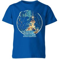 Star Wars Classic Vintage Victory Kids' T-Shirt - Blue - 11-12 Jahre von Star Wars Classic