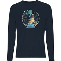 Star Wars Classic Vintage Victory Men's Long Sleeve T-Shirt - Navy - L von Star Wars Classic