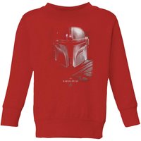 Star Wars The Mandalorian Poster Kids' Sweatshirt - Red - 7-8 Jahre von Star Wars Rise Of Skywalker