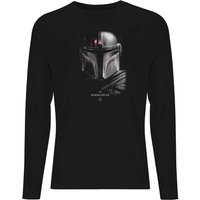 Star Wars The Mandalorian Poster Men's Long Sleeve T-Shirt - Black - L von Star Wars Rise Of Skywalker