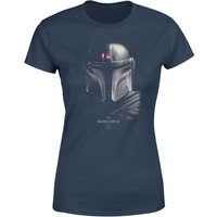 Star Wars The Mandalorian Poster Women's T-Shirt - Navy - L von Star Wars Rise Of Skywalker