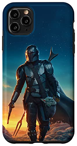 Hülle für iPhone 11 Pro Max Star Wars Poster „The Mandalorian and Grogu Sunset“ von Star Wars