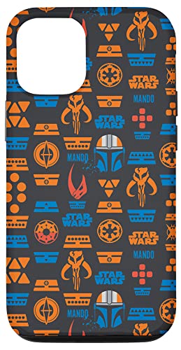 Hülle für iPhone 14 Pro Star Wars The Mandalorian Mando Print Schwarz von Star Wars