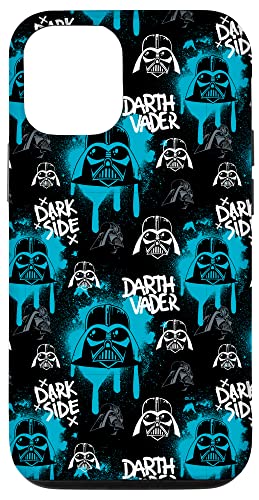 Hülle für iPhone 15 Pro Star Wars Darth Vader Street Art mit Tropffarbe auf der dunklen Seite von Star Wars