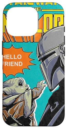 Hülle für iPhone 16 Pro Star Wars Comiccover Der Mandalorianer Mando und das Kind von Star Wars