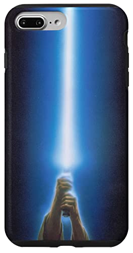 Hülle für iPhone 7 Plus/8 Plus Star Wars Luke Skywalker blaues Lichtschwert schwarz von Star Wars