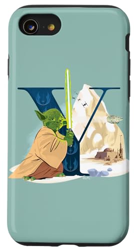 Hülle für iPhone SE (2020) / 7 / 8 Star Wars Disney Alphabet Monogramm Buchstabe Y für Yoda von Star Wars