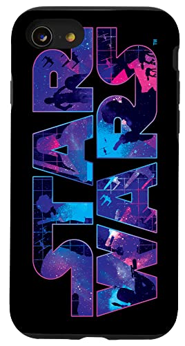 Hülle für iPhone SE (2020) / 7 / 8 Star Wars-Logo, Galaxie der 90er von Star Wars
