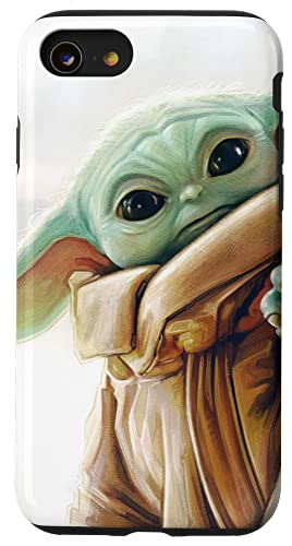 Hülle für iPhone SE (2020) / 7 / 8 Star Wars The Mandalorian Grogu White von Star Wars