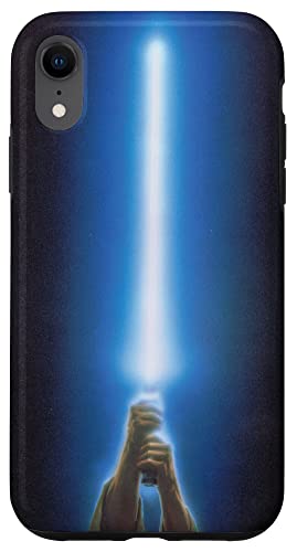 Hülle für iPhone XR Star Wars Luke Skywalker blaues Lichtschwert schwarz von Star Wars