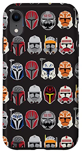 Hülle für iPhone XR Star Wars The Clone Wars Trooper Helmmuster von Star Wars