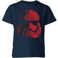 Jedi Cubist Trooper Helmet Black Kids' T-Shirt - Navy - 9-10 Jahre von Star Wars