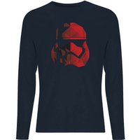 Jedi Cubist Trooper Helmet Black Men's Long Sleeve T-Shirt - Navy - L von Star Wars