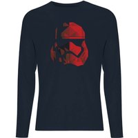 Jedi Cubist Trooper Helmet Black Men's Long Sleeve T-Shirt - Navy - S von Star Wars