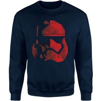 Jedi Cubist Trooper Helmet Black Sweatshirt - Navy - XL von Original Hero