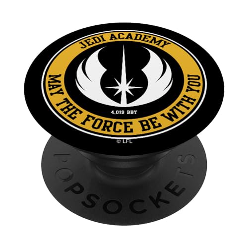 PopSockets Star Wars Jedi Academy Gold Emblem - PopSockets Ausziehbarer Sockel und Griff für Smartphones und Tablets von Star Wars