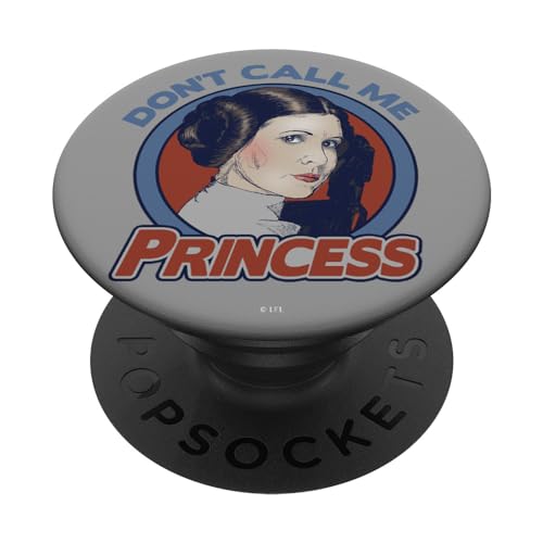 PopSockets Star Wars Leia Don't Call Me Princess PopSockets PopGrip: Ausziehbarer Sockel und Griff für Handys/Tablets mit Tauschbarem Top von Star Wars