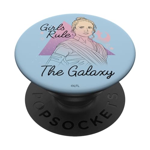 PopSockets Star Wars Rey Girls Rule The Galaxy - PopSockets Ausziehbarer Sockel und Griff für Smartphones und Tablets von Star Wars