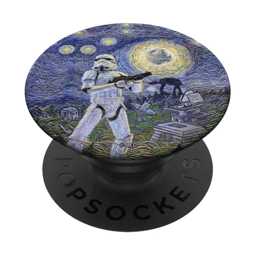 PopSockets Star Wars Stormtrooper Starry Night PopSockets PopGrip: Ausziehbarer Sockel und Griff für Handys/Tablets mit Tauschbarem Top von Star Wars