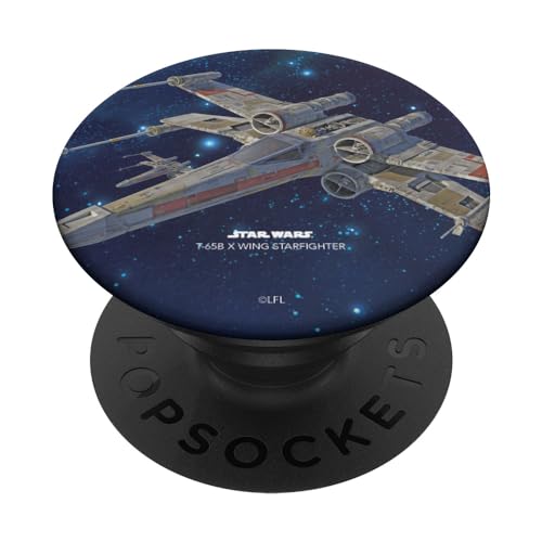 PopSockets Star Wars T-65B X-Wing Starfighter - PopSockets Ausziehbarer Sockel und Griff für Smartphones und Tablets von Star Wars