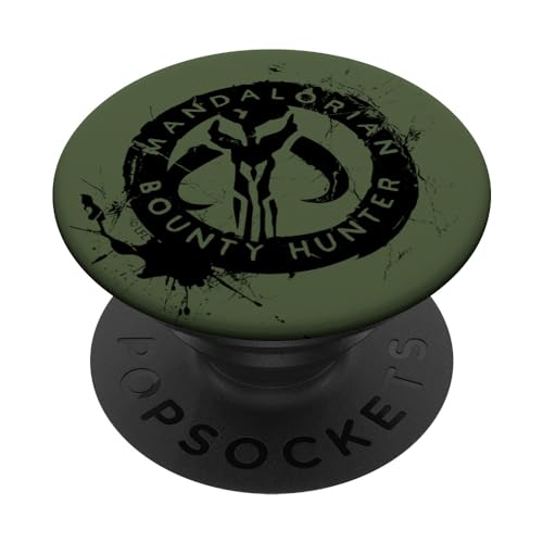 PopSockets Star Wars The Mandalorian Bounty Hunter Skull PopSockets PopGrip: Ausziehbarer Sockel und Griff für Handys/Tablets mit Tauschbarem Top von Star Wars