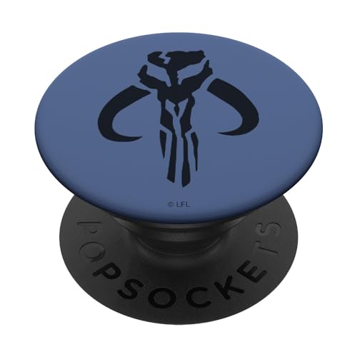 PopSockets Star Wars The Mandalorian Mythosaur Logo PopSockets PopGrip: Ausziehbarer Sockel und Griff für Handys/Tablets mit Tauschbarem Top von Star Wars