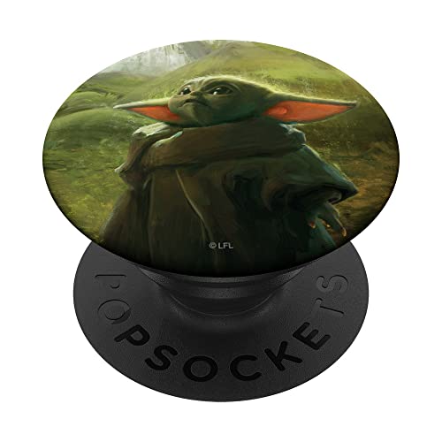 PopSocket : PopGrip Star Wars The Mandalorian The Child Painting PopSockets Ausziehbarer Sockel und Griff für Handys/Tablets mit Tauschbarem Top von Star Wars