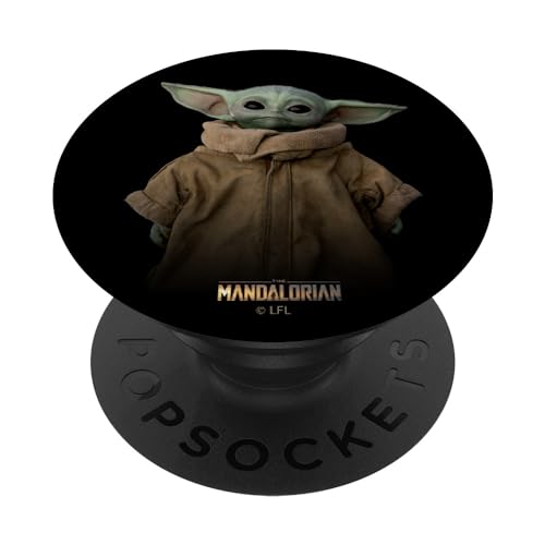 PopSocket : PopGrip Star Wars The Mandalorian The Child Stare Portrait PopSockets Ausziehbarer Sockel und Griff für Handys/Tablets mit Tauschbarem Top von Star Wars