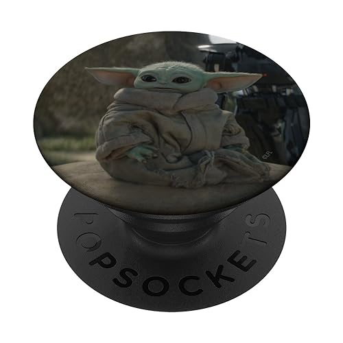 PopSockets Star Wars The Mandalorian the Child on Seeing Stone PopSockets PopGrip: Ausziehbarer Sockel und Griff für Handys/Tablets mit Tauschbarem Top von Star Wars