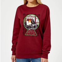 Star Wars A Very Merry Sithmas Damen Weihnachtspullover – Burgund - L von Star Wars