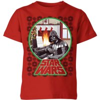 Star Wars A Very Merry Sithmas Kinder T-Shirt - Rot - 3-4 Jahre von Star Wars
