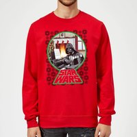 Star Wars A Very Merry Sithmas Weihnachtspullover – Rot - M von Star Wars