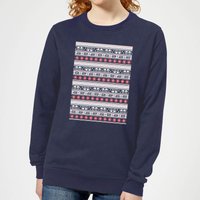 Star Wars AT-AT Pattern Damen Weihnachtspullover – Navy - XL von Star Wars