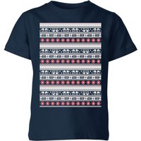 Star Wars AT-AT Pattern Kinder T-Shirt - Navy Blau - 9-10 Jahre von Star Wars