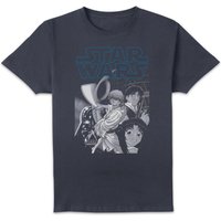 Star Wars Anime Poster Unisex T-Shirt - Navy - M von Star Wars
