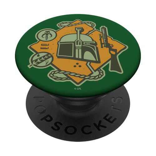 Star Wars Boba Fett Mandalorian Bounty Hunter Icons PopSockets mit austauschbarem PopGrip von Star Wars
