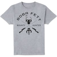 Star Wars Bounty Hunter Crest Unisex T-Shirt - Grey - 5XL von Star Wars
