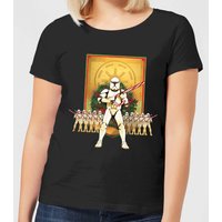 Star Wars Candy Cane Stormtroopers Women's Christmas T-Shirt - Black - 3XL von Star Wars