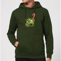 Star Wars Candy Cane Yoda Christmas Hoodie - Forest Green - XXL von Star Wars