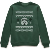 Star Wars Christmas Stormtrooper Weihnachtspullover - Grün - L von Star Wars