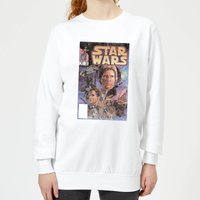 Star Wars Classic Classic Comic Book Cover Damen Pullover - Weiß - M von Star Wars