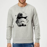 Star Wars Classic Command Stromtrooper Death Star Pullover - Grau - L von Star Wars