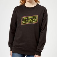 Star Wars Classic Empire Strikes Back Logo Damen Pullover - Schwarz - XL von Star Wars