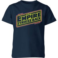 Star Wars Classic Empire Strikes Back Logo Kinder T-Shirt - Navy Blau - 3-4 Jahre von Star Wars