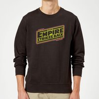 Star Wars Classic Empire Strikes Back Logo Pullover - Schwarz - XXL von Star Wars