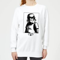 Star Wars Classic Imperial Troops Damen Pullover - Weiß - XL von Star Wars