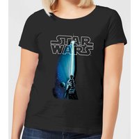 Star Wars Classic Lightsaber Damen T-Shirt - Schwarz - S von Star Wars