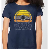 Star Wars Classic Sunset Tie Damen T-Shirt - Navy Blau - M von Star Wars