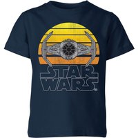Star Wars Classic Sunset Tie Kinder T-Shirt - Navy Blau - 5-6 Jahre von Star Wars